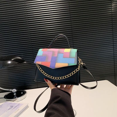 2024 Musim semi/musim panas mode baru tekstur yang cocok warna crossbody tas bahu tas tangan tahun ini