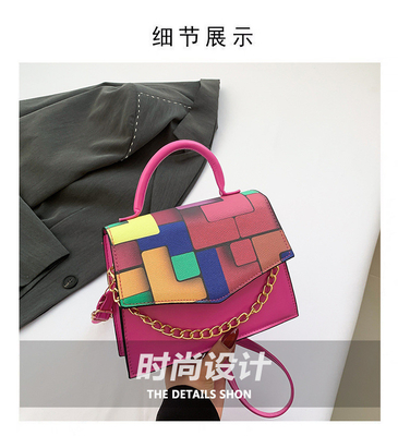 2024 Musim semi/musim panas mode baru tekstur yang cocok warna crossbody tas bahu tas tangan tahun ini