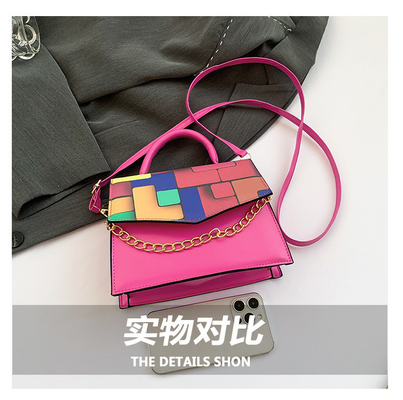 2024 Musim semi/musim panas mode baru tekstur yang cocok warna crossbody tas bahu tas tangan tahun ini