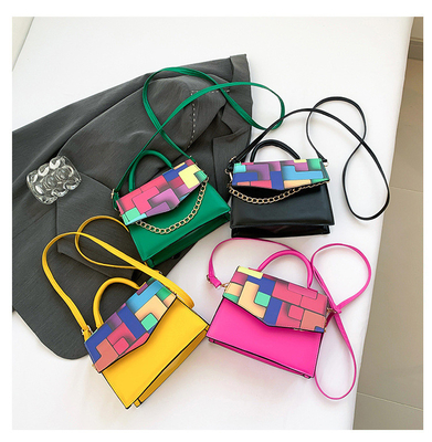 2024 Musim semi/musim panas mode baru tekstur yang cocok warna crossbody tas bahu tas tangan tahun ini