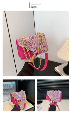 Tas wanita mode baru tas persegi kecil grosir ceruk sederhana retro quicksand semua bahu tunggal crossbody cha