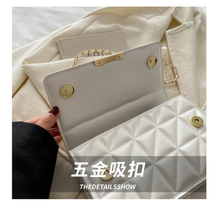 COLOR SOLID SIMPLE SINGLE SHOULDER BAG CROSSBODY KETEN BAG Musim semi/musim panas PERSONALITAS SENIOR BARU dalam tekstur BAG