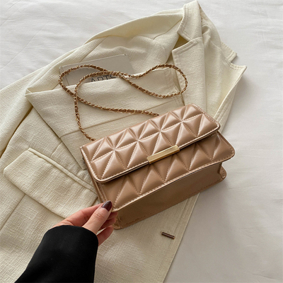 COLOR SOLID SIMPLE SINGLE SHOULDER BAG CROSSBODY KETEN BAG Musim semi/musim panas PERSONALITAS SENIOR BARU dalam tekstur BAG