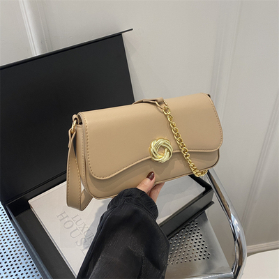 Tas kecil wanita lintas batas baru musim semi dan musim panas semua bahu tas crossbody desain nirkabel tekstur tas persegi kecil