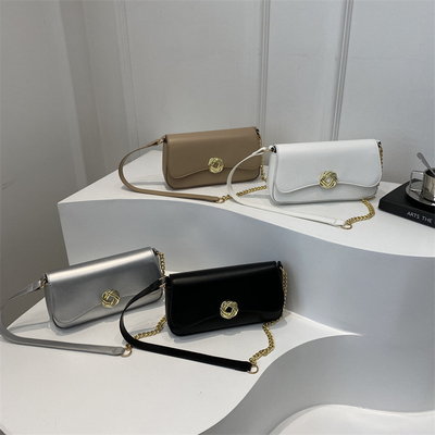 Tas kecil wanita lintas batas baru musim semi dan musim panas semua bahu tas crossbody desain nirkabel tekstur tas persegi kecil
