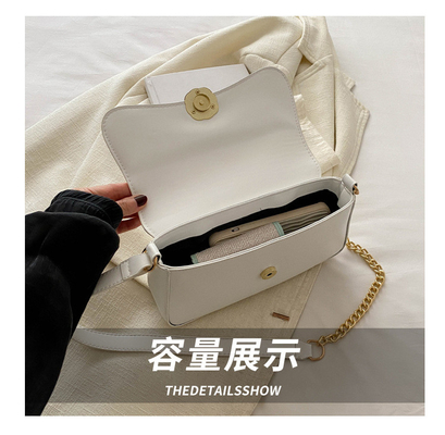 Tas kecil wanita lintas batas baru musim semi dan musim panas semua bahu tas crossbody desain nirkabel tekstur tas persegi kecil