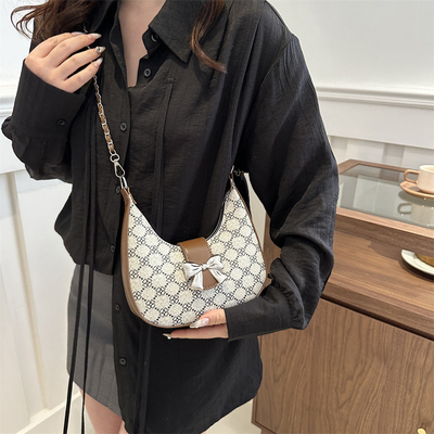 Tas lengan bawah ARC DE TRIOMPHE tas wanita musim semi dan musim panas tas bahu semua-dalam-satu tas bulan sabit senior sensing retro cross