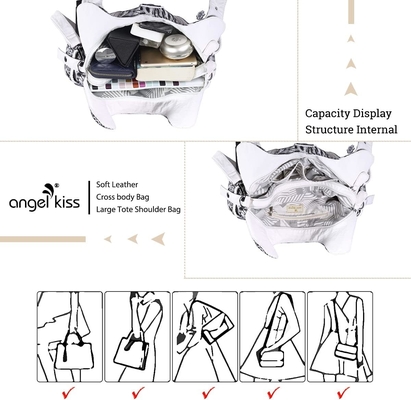 ANGELKISS HOBO dompet dan tas tangan untuk wanita tas tangan wanita tas besar tas bahu harian