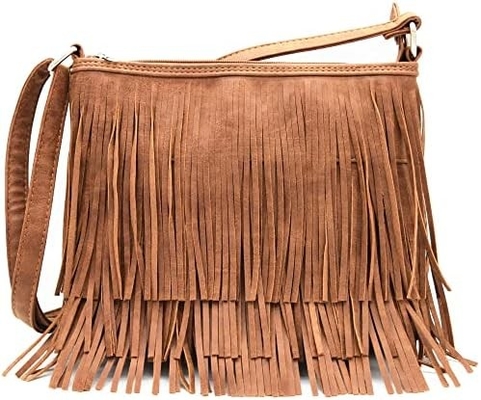 Western Cowgirl Fashion Gaya kulit FRIENCH crossbody tas tangan wanita dompet negara setiap hari tas bahu