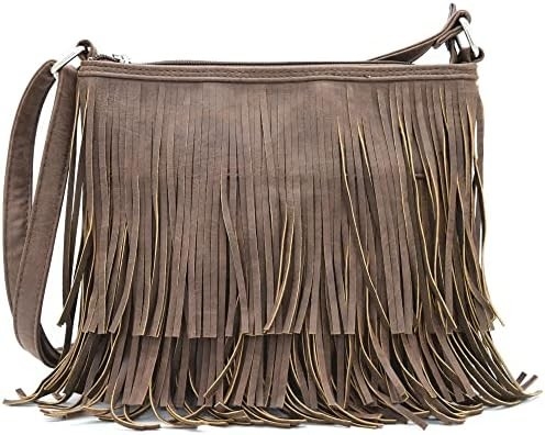 Western Cowgirl Fashion Gaya kulit FRIENCH crossbody tas tangan wanita dompet negara setiap hari tas bahu