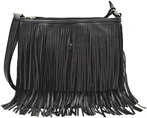 Western Cowgirl Fashion Gaya kulit FRIENCH crossbody tas tangan wanita dompet negara setiap hari tas bahu
