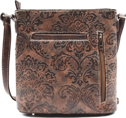 Western Cowgirl Fashion Gaya kulit FRIENCH crossbody tas tangan wanita dompet negara setiap hari tas bahu