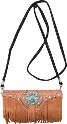 Gaya Barat FRIENGE CONCHOS GEM RHINESTONE STUDED PELIT KELUAR KERUPAH KERUPAH KERUPAH KERUPAH KERUPAH KERUPAH KERUPAH SET dompet