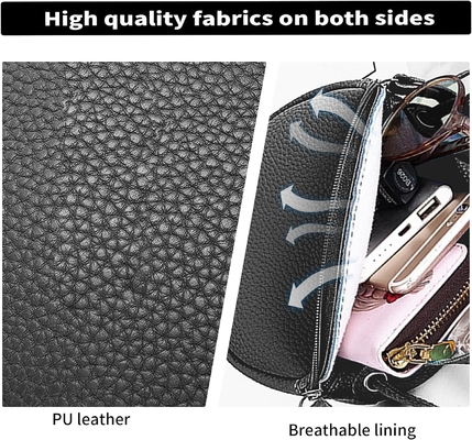 Tas bahu wanita tas crossbody, tas bahu bulat chic dengan ritsleting dan tali yang dapat disesuaikan, tas crossbody tas tangan fo