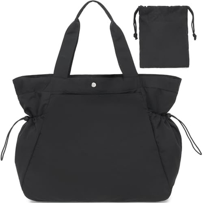 BTOOP TOTE BAG FOR WOMEN, FOLDABLE BEACH GYM BAGS, SIDE-CINCH LIGHTWEIGHT SHOPPER SHOULDER BAG untuk perjalanan,KERJA