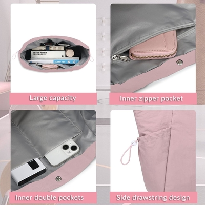 BTOOP TOTE BAG FOR WOMEN, FOLDABLE BEACH GYM BAGS, SIDE-CINCH LIGHTWEIGHT SHOPPER SHOULDER BAG untuk perjalanan,KERJA