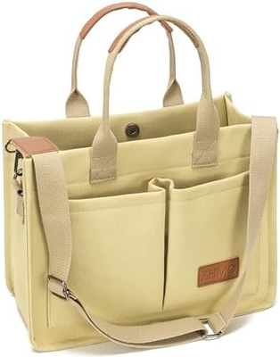 Tas besar untuk wanita dengan kantong, laptop, dompet untuk semua orang, tas sehari-hari, tas tangan untuk bekerja, gym pantai.