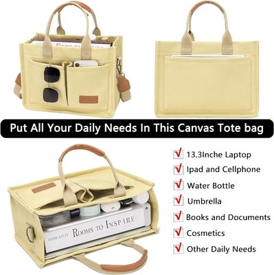 Tas besar untuk wanita dengan kantong, laptop, dompet untuk semua orang, tas sehari-hari, tas tangan untuk bekerja, gym pantai.