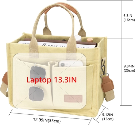 Tas besar untuk wanita dengan kantong, laptop, dompet untuk semua orang, tas sehari-hari, tas tangan untuk bekerja, gym pantai.