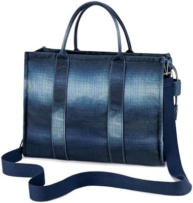 Kanvas TOTE tas untuk wanita fashion tas tangan tas bahu dengan zipper crossbody tas untuk perjalanan kerja