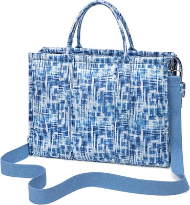 Kanvas TOTE tas untuk wanita fashion tas tangan tas bahu dengan zipper crossbody tas untuk perjalanan kerja