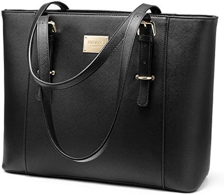 Tas Laptop Lovevook untuk Wanita, Tas Komputer Kulit Terstruktur, Tas Kerja Profesional, Pilihan Guru / Pengacara,