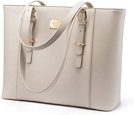 Tas Laptop Lovevook untuk Wanita, Tas Komputer Kulit Terstruktur, Tas Kerja Profesional, Pilihan Guru / Pengacara,