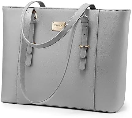 Tas Laptop Lovevook untuk Wanita, Tas Komputer Kulit Terstruktur, Tas Kerja Profesional, Pilihan Guru / Pengacara,