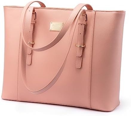 Tas Laptop Lovevook untuk Wanita, Tas Komputer Kulit Terstruktur, Tas Kerja Profesional, Pilihan Guru / Pengacara,