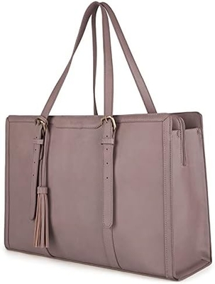 FOR WOMEN 15.6 INCH TOTE BAGS PU kulit dompet komputer untuk kantor bisnis dengan kompartemen 3 lapisan