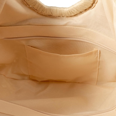 YYW tas tangan TOTE bag untuk wanita, kain tenunan tangan besar HOBO tas untuk wanita bundar pegangan cincin TOTO musim panas tas pantai pantai