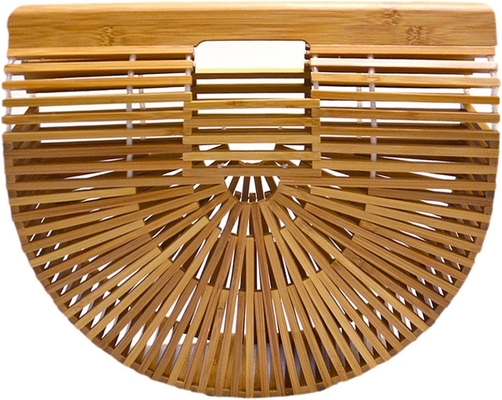 MIUCO WOMEN'S BAMBOO HANDBAG handmade besar TOTE tas jerami tas pantai tas pantai tas