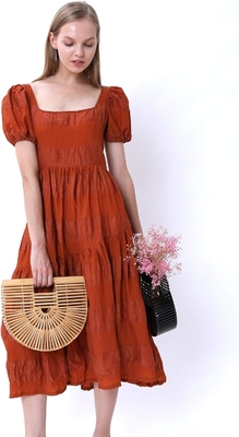 MIUCO WOMEN'S BAMBOO HANDBAG handmade besar TOTE tas jerami tas pantai tas pantai tas