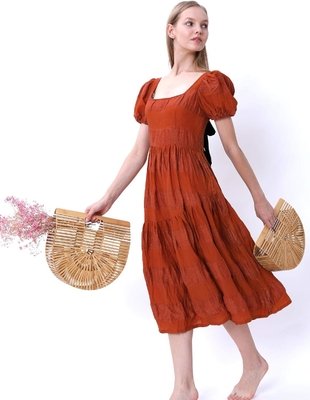 MIUCO WOMEN'S BAMBOO HANDBAG handmade besar TOTE tas jerami tas pantai tas pantai tas
