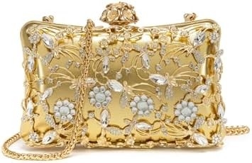 Tas Malam Clutch Tas untuk Wanita Rhinestones Tas Sparkling Party Bahu Tas Pernikahan Tas dengan Rantai