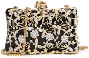 Tas Malam Clutch Tas untuk Wanita Rhinestones Tas Sparkling Party Bahu Tas Pernikahan Tas dengan Rantai