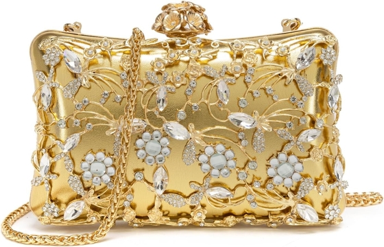 Tas Malam Clutch Tas untuk Wanita Rhinestones Tas Sparkling Party Bahu Tas Pernikahan Tas dengan Rantai