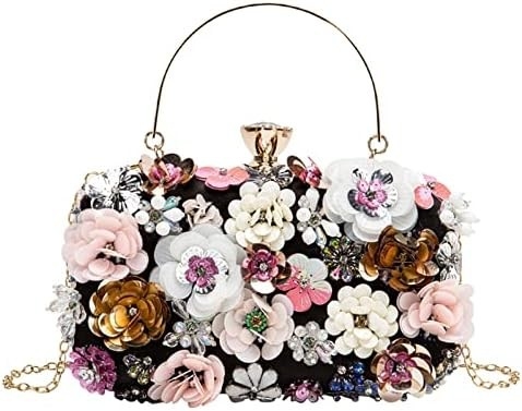 Lettuce Clutch bunga tas malam tas untuk wanita pesta formal tas tangan rantai tali bahu tas
