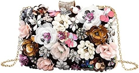 Lettuce Clutch bunga tas malam tas untuk wanita pesta formal tas tangan rantai tali bahu tas