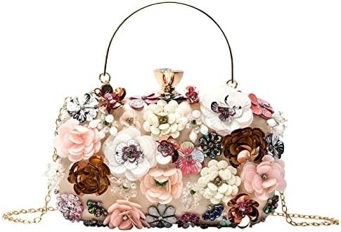 Lettuce Clutch bunga tas malam tas untuk wanita pesta formal tas tangan rantai tali bahu tas