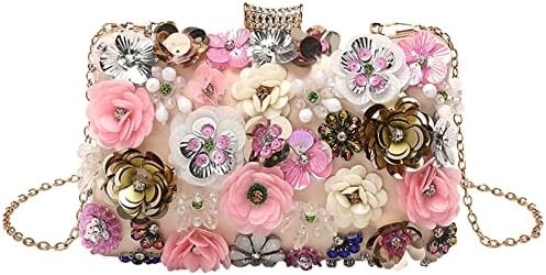 Lettuce Clutch bunga tas malam tas untuk wanita pesta formal tas tangan rantai tali bahu tas