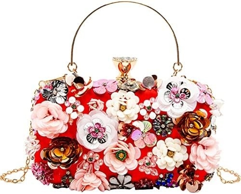 Lettuce Clutch bunga tas malam tas untuk wanita pesta formal tas tangan rantai tali bahu tas