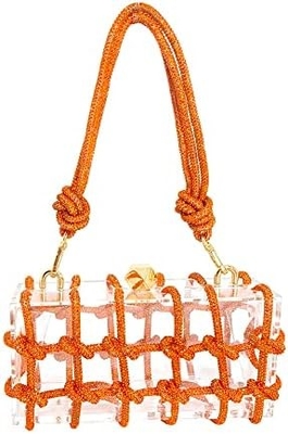 Tas Akrilik Bening Rhinestone Akrilik Kopling Kristal Tas Malam untuk Wanita Glitter Tas untuk pesta pernikahan