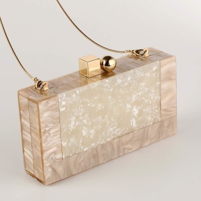 Wanita Acrylic Evening Clutch Tas Glitter Marmer Tas Tas untuk Pernikahan Cocktail Party Prom