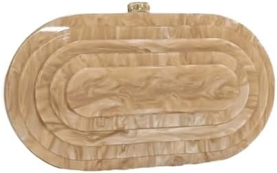 Acrylic Evening Clutch Bag untuk Wanita Shell Bentuk Bahu Crossbody Bag Glitter Marmer Tas Tas