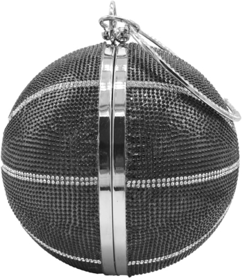 UMREN Wanita Basketbol berbentuk cross body purse rhinestone bola bulat kristal malam tas genggaman tas untuk pernikahan