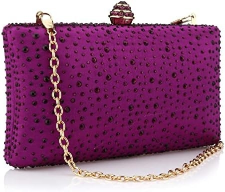 Tas Malam Wanita Sparkling Rhinestone Pernikahan Pesta Malam Kopling Tas Tas Tas Rantai Bahu Crossbody Tas