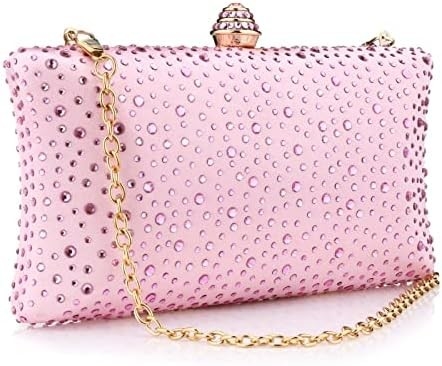 Tas Malam Wanita Sparkling Rhinestone Pernikahan Pesta Malam Kopling Tas Tas Tas Rantai Bahu Crossbody Tas