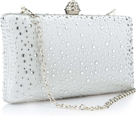 Tas Malam Wanita Sparkling Rhinestone Pernikahan Pesta Malam Kopling Tas Tas Tas Rantai Bahu Crossbody Tas