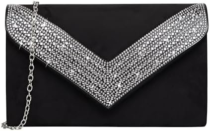 Tas genggam untuk wanita RINESTONE BLING tas malam tas tangan untuk pesta pernikahan PROM palsu peluh amplop tas bahu